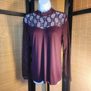 INC Lovely Purple sweater blouse